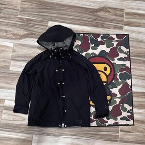 Black Rei Co-op Zip Up Gorpcore Rain Jacket